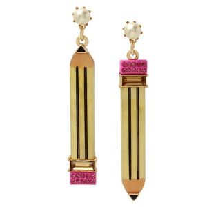 Betsey Johnson pencil earrings